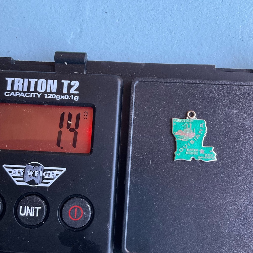 Louisiana Sterling Silver State Charm - Picture 2 of 3